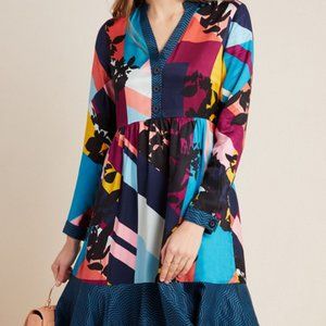 Gillian Abstract Shirtdress
